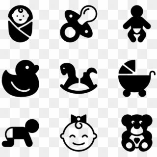 Baby & Children - Peace And Love Icons Clipart