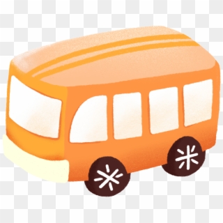 Cartoon Hand Drawn Illustration School Bus Png And - School Bus Clipart