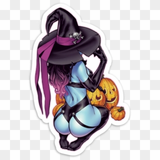 Blue Witch - Sticker 4 - 7'' - Witchcraft , Png - Witch Stickers Clipart