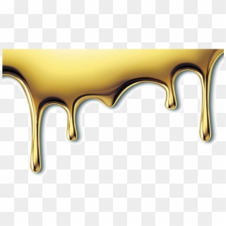 Gold Drip Png , Png Download - Gold Paint Drip Png Clipart