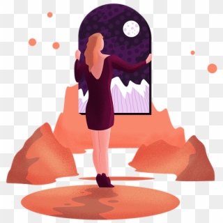 Midnight Portal - Illustration Clipart