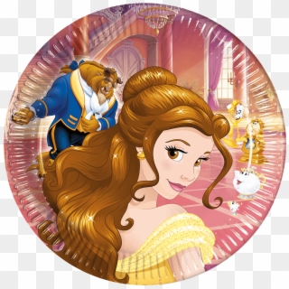 Beauty & The Beast Party Plates - Beauty And The Beast Party Clipart