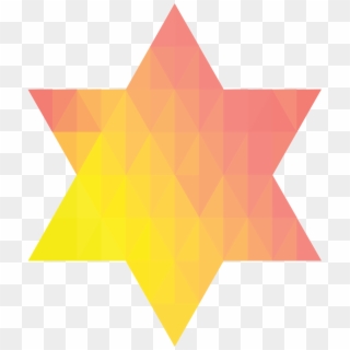Geometric Jewish Star Of David Iv - Jewish Star Png Clipart