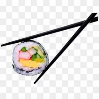 Sushi Rolls With Chopsticks Clipart