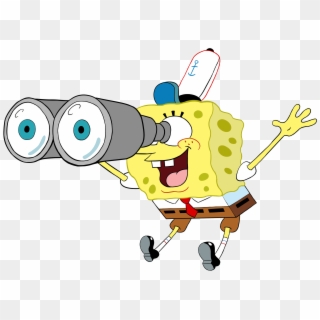 Spongebob With Binoculars Eyecupcakes Spongebob With - Spongebob Looking Through Binoculars Clipart