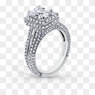 Carmella 18k White Gold Engagement Ring - Kirk Kara Engagement Rings Clipart