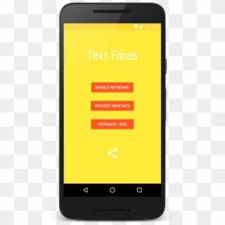 Text Faces For Android - Smartphone Clipart