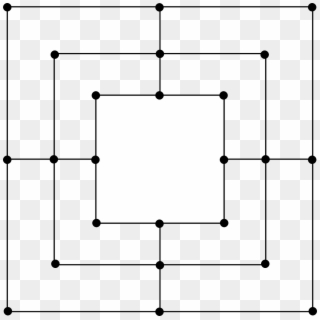 Box Square Target Cursor Dots Png Image - Nine Men Morris Board Clipart