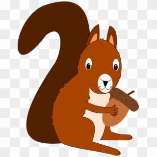 Animated Squirrel Clipart - Veverička Png Transparent Png