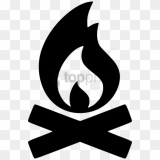 Free Png Campfire Fire Svg Icon Free- Icon Png Images - Fogata Silueta Png Clipart