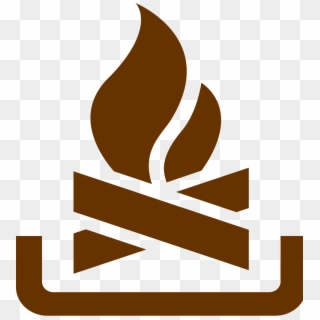 Campfire Pictogram Brown - Campfire Symbol Clipart