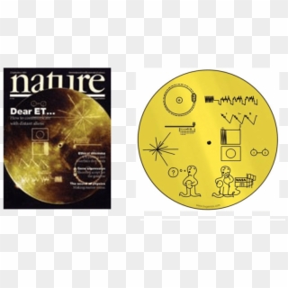 The Cover Image Of Nature Shows Nasa's Golden Record - Voyager Golden Record Clipart
