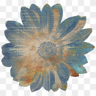 Flower Vintage Ephemera Overlay Png Image - Rustic Clipart Transparent Background