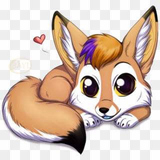 Kawaii Little Fox - Fox Kawaii Png Clipart