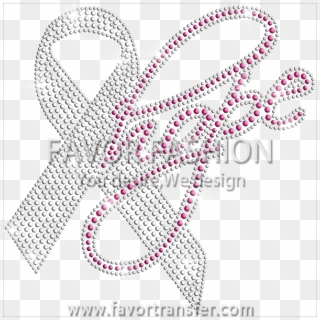 Hope Pink Ribbon Breast Cancer Awareness Rhinestone Clipart