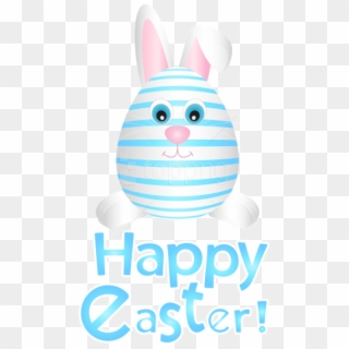 Free Png Download Easter Bunny Egg Blue Png Images - Cartoon Clipart