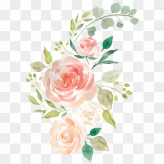 Flores Tumblr Clipart With A Transparent Background - Watercolor Painted Roses Png