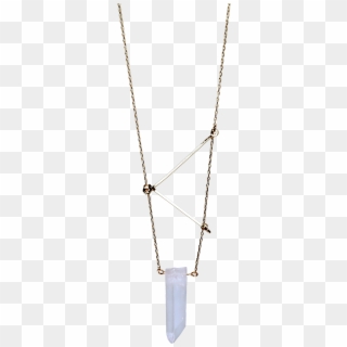 Clear Quartz Geometric Crystal - Necklace Clipart