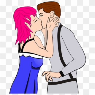 Kissing Clipart Smooch - French Kiss Kaise Hota - Png Download