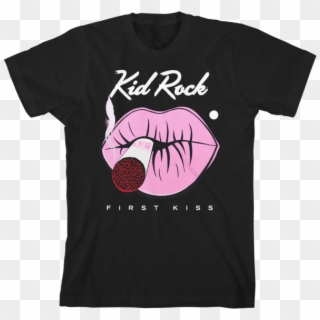 Kid Rock First Kiss Lips Unisex T-shirt - Green Day Tour Shirt 2017 Clipart