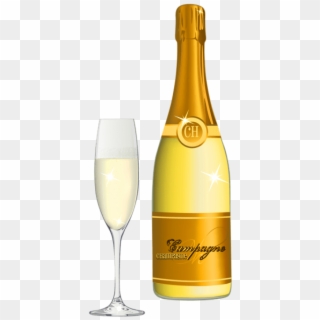 Free Png Download Champagne And Glass Png Vector Png - Party Wine Bottle Png Clipart