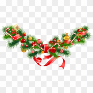 Christmas Garland Border Png - Christmas Decorations Clipart Png Transparent Png