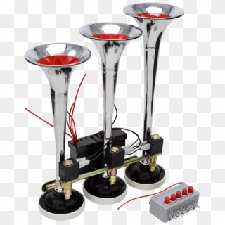 3 Pipe Electric Musical Air Horn Multi-tone Iron Electrictruck - Trophy Clipart