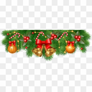 Christmas Decorations Clipart Borders - Png Download