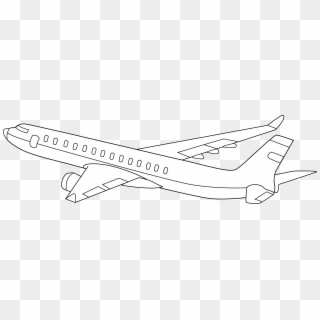 Airplane Clipart Black Background - Aeroplane On Black Background - Png Download