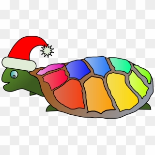 This Free Icons Png Design Of Funny Turtle With Santa Clipart