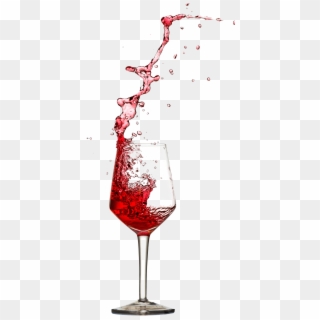 Red Wine Poured In Wine Glass Clipart