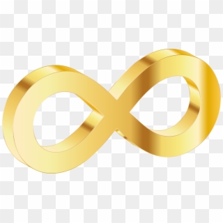 Gold Infinity Loop - Infinity Symbol Gold Png Clipart