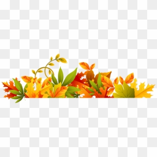 Fall Borders Images Clipart - Free Clipart Autumn Leaves Border - Png Download