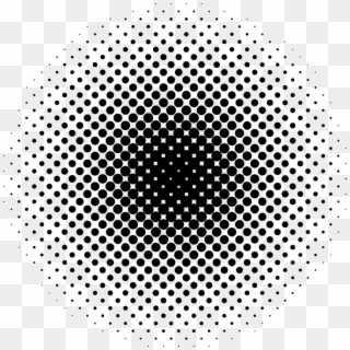 Illustrator Grunge Texture - Halftone Circle Png Clipart