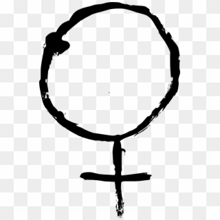 4 Grunge Gender Symbol Png Transparent - Circle Clipart