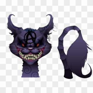Cheshire Cat Vector By Pyc-art - Creepy Cat Transparent Clipart