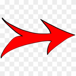 Drawn Arrow Red - Red Arrow Clip Art - Png Download