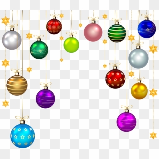 Hanging Christmas Balls Decor Png Clip Art Imageu200b - Hanging Christmas Decorations Png Transparent Png