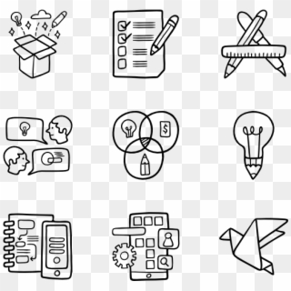 Creative Process - Knowledge Icons Clipart