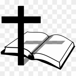 Cross And Bible - Bible And Cross Clipart - Png Download