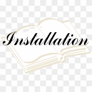 Open Bible Reads Installation - Church Installation Service Clipart