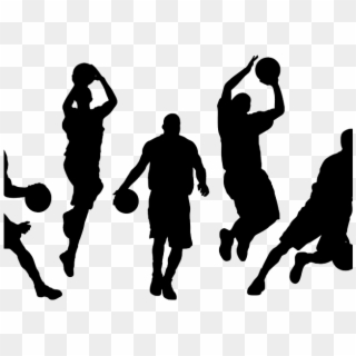 Basketball Team Clipart Silhouette Vector - Adult Basketball League Registration Form - Png Download