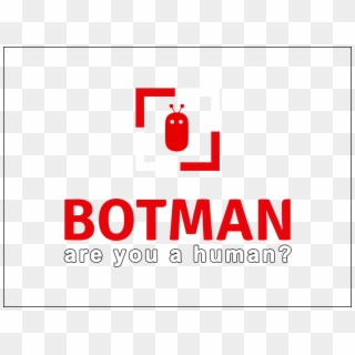 Botman V2 Red & White Border - Emblem Clipart