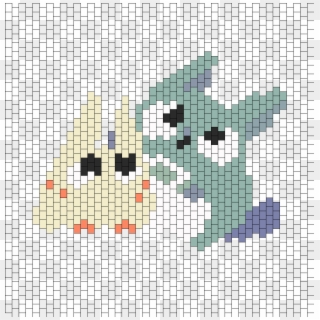 My Neighbor Totoro Bead Pattern - Cross-stitch Clipart