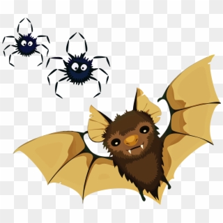 This Free Icons Png Design Of Vampire Bat And Spiders Clipart