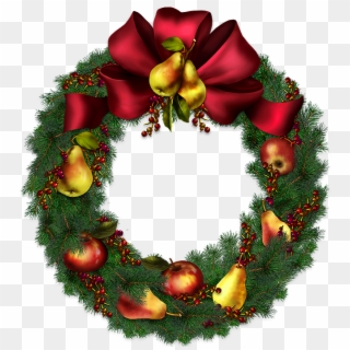 Christmas Wreath Png - Christmas Wreath Transparent Background Clipart