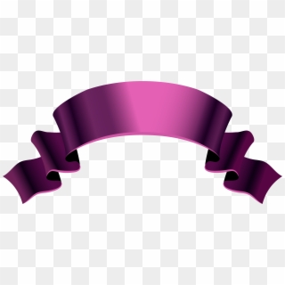 Pink Ribbon Clipart At Getdrawings - Purple & Gold Ribbon - Png Download