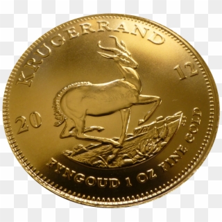 Krugerrand Gold Coin - Gold Coin Png Clipart