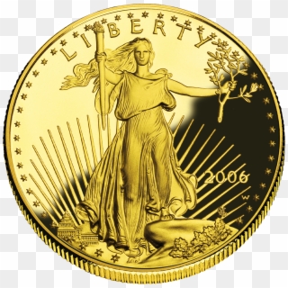 2006 Aegold Proof Obv - Liberty Gold Coin Clipart