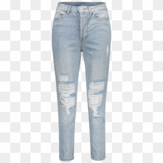 Bleach Wash Ripped Jeans Clipart